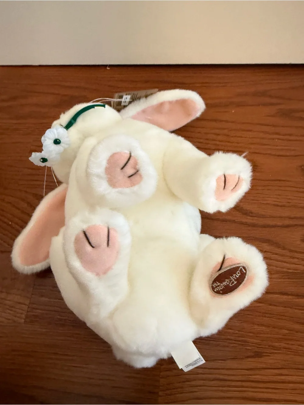 Dakin Lou Rankin Friends Byron White Rabbit Plush Flowers With Original Tag